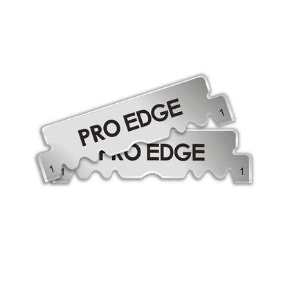 Pro Edge Platinum delte barberblad.  100 Blades