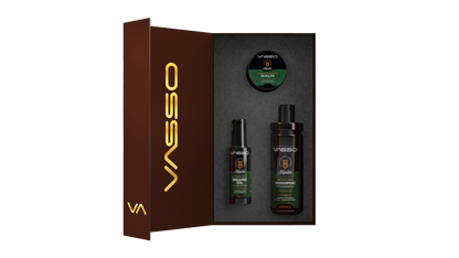 MUSTACHE & BEARD HIPSTER SET BOX